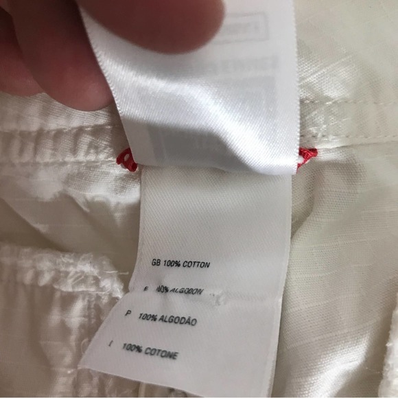 The North Face Hammerland White 100% Cotton  Capri Cropped Pants Sz 10 - Picture 6 of 6